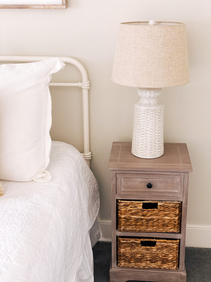 Affordable Farmhouse Guest Bedroom furniture and decor featured by top Utah lifestyle blogger, A Slice of Style.