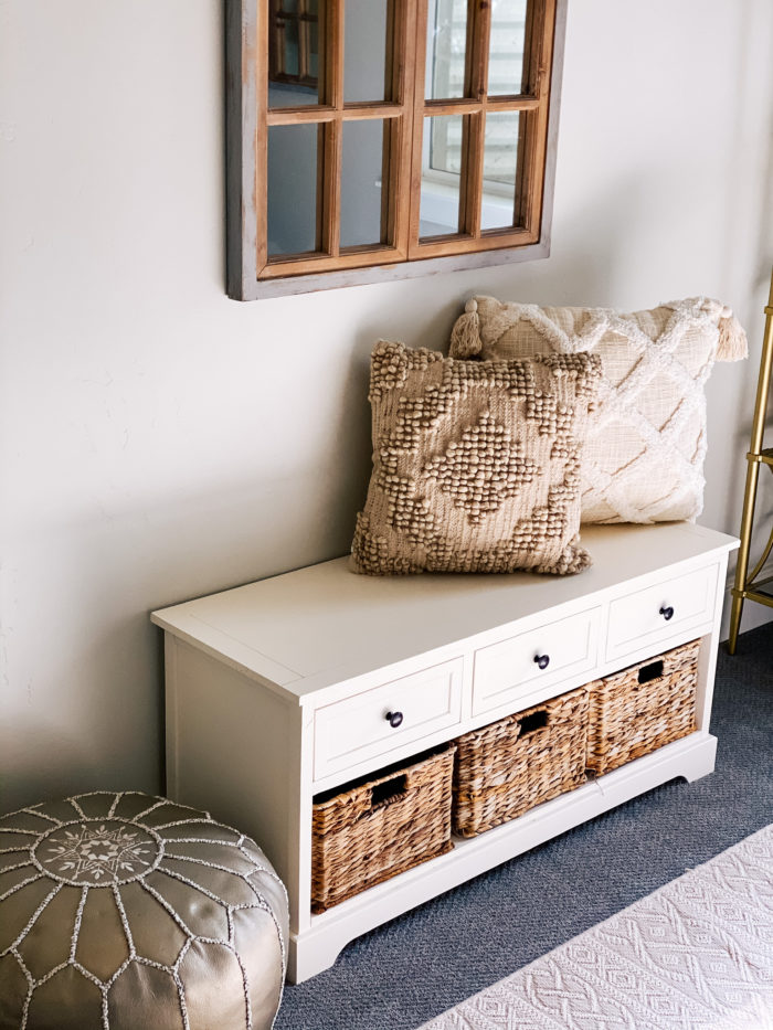 Affordable Farmhouse Guest Bedroom furniture and decor featured by top Utah lifestyle blogger, A Slice of Style.