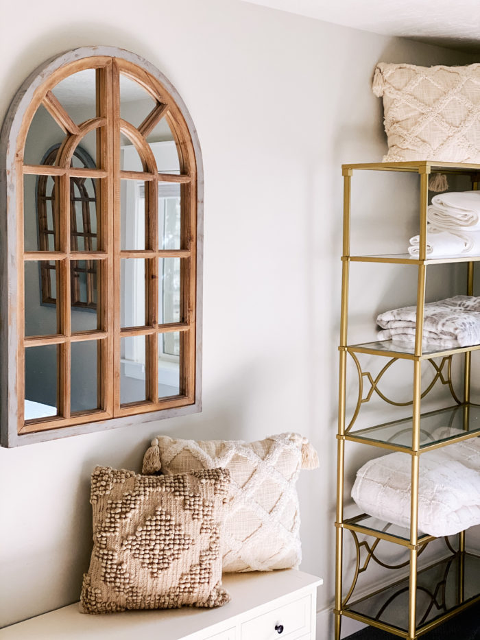 Affordable Farmhouse Guest Bedroom furniture and decor featured by top Utah lifestyle blogger, A Slice of Style.