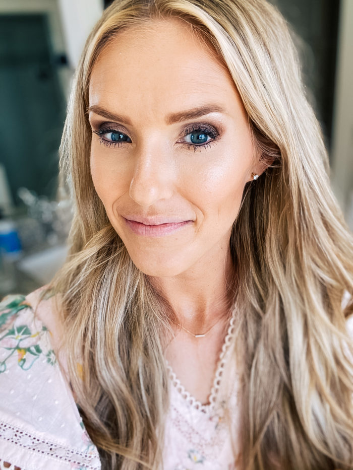 Nordstrom Beauty by popular Utah beauty blog, A Slice of Style: image of Jenica Parcell wearing some Nordstrom beauty products. 