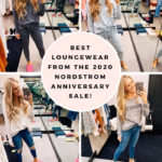 Nordstrom Anniversary Sale by popular Utah fashion blog, A Slice of Style: collage image of Jenica Parcell wearing various Nordstrom loungewear items. 