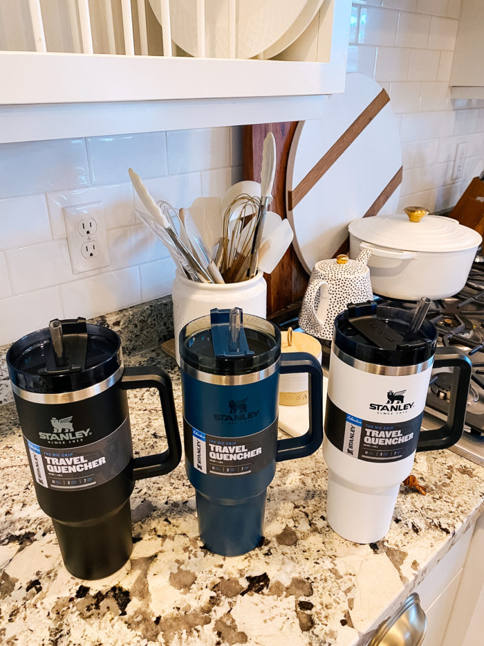 best cups to keep drinks cold | Epstein-Barr Virus by popular Utah lifestyle blog, A Slice of Style: image of three Stanley ADVENTURE QUENCHER TRAVEL TUMBLERS 