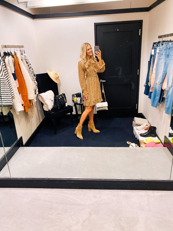 Nordstrom Anniversary Sale by popular Utah fashion blog, A Slice of Style: image of Jenica Parcell wearing a pair of Oshay Pointed Toe Bootie MARC FISHER LTD. 