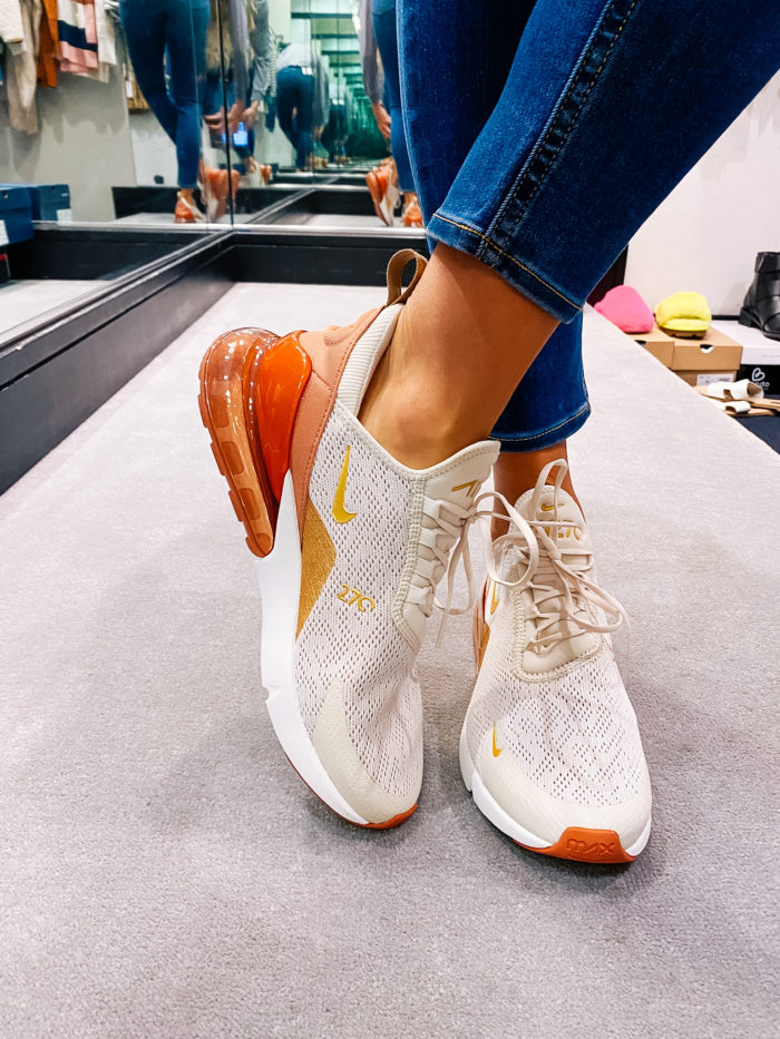 Nordstrom Anniversary Sale by popular Utah fashion blog, A Slice of Style: image of Jenica Parcell wearing a pair of Nordstrom Air Max 270 Premium Sneaker NIKE.