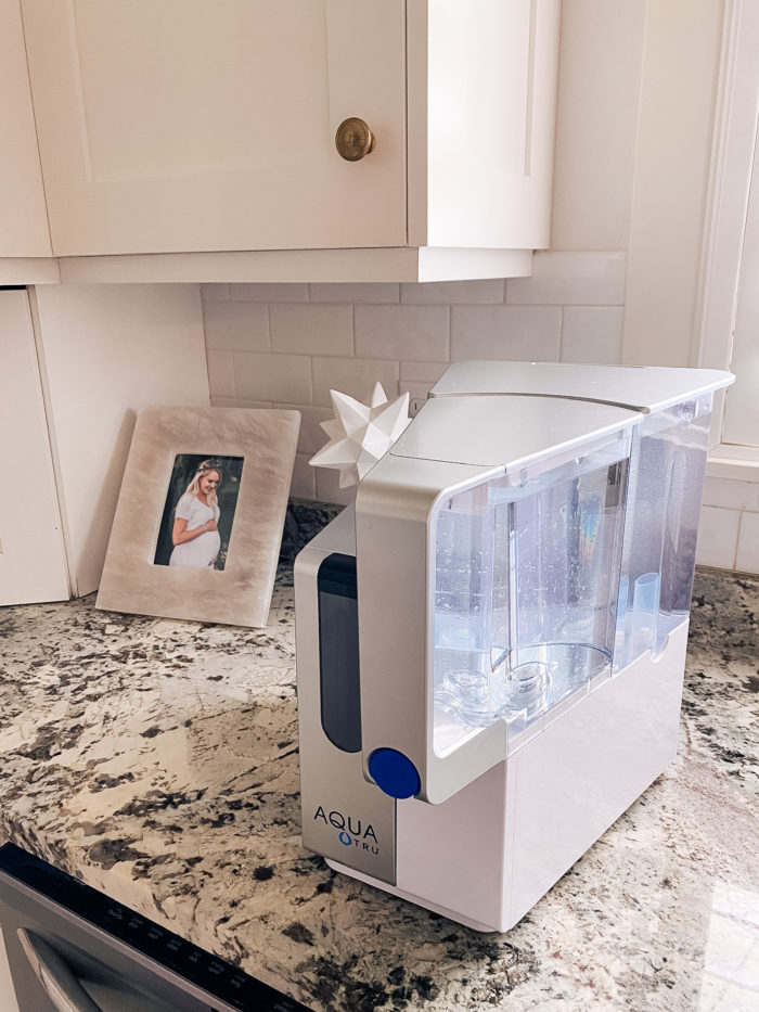 best water purifier | Branch Basics Reviews by popular Utah lifestyle blog, A Slice of Style: image of a Aqua Tru water filter. 