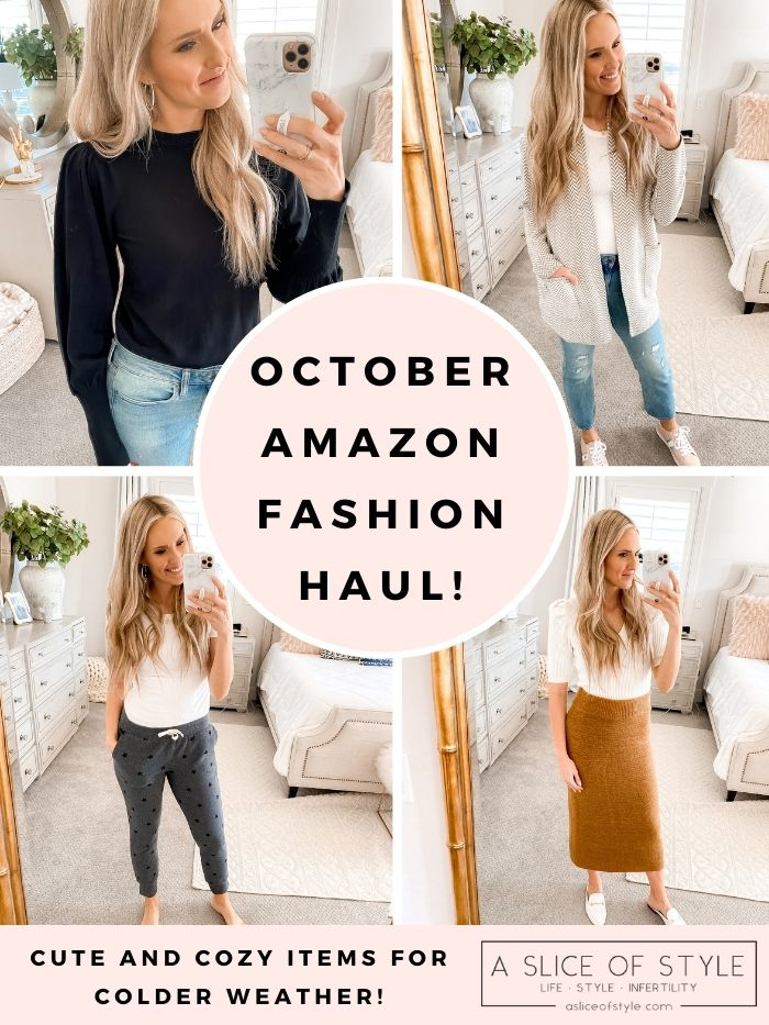 October Amazon Fashion Haul: Cute and Cozy Clothes for Colder Weather ...