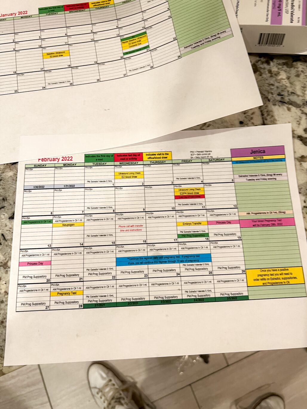 IVF schedule