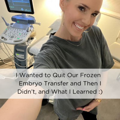 I Wanted to Quit Our FET and Then I Didn’t and What I Learned