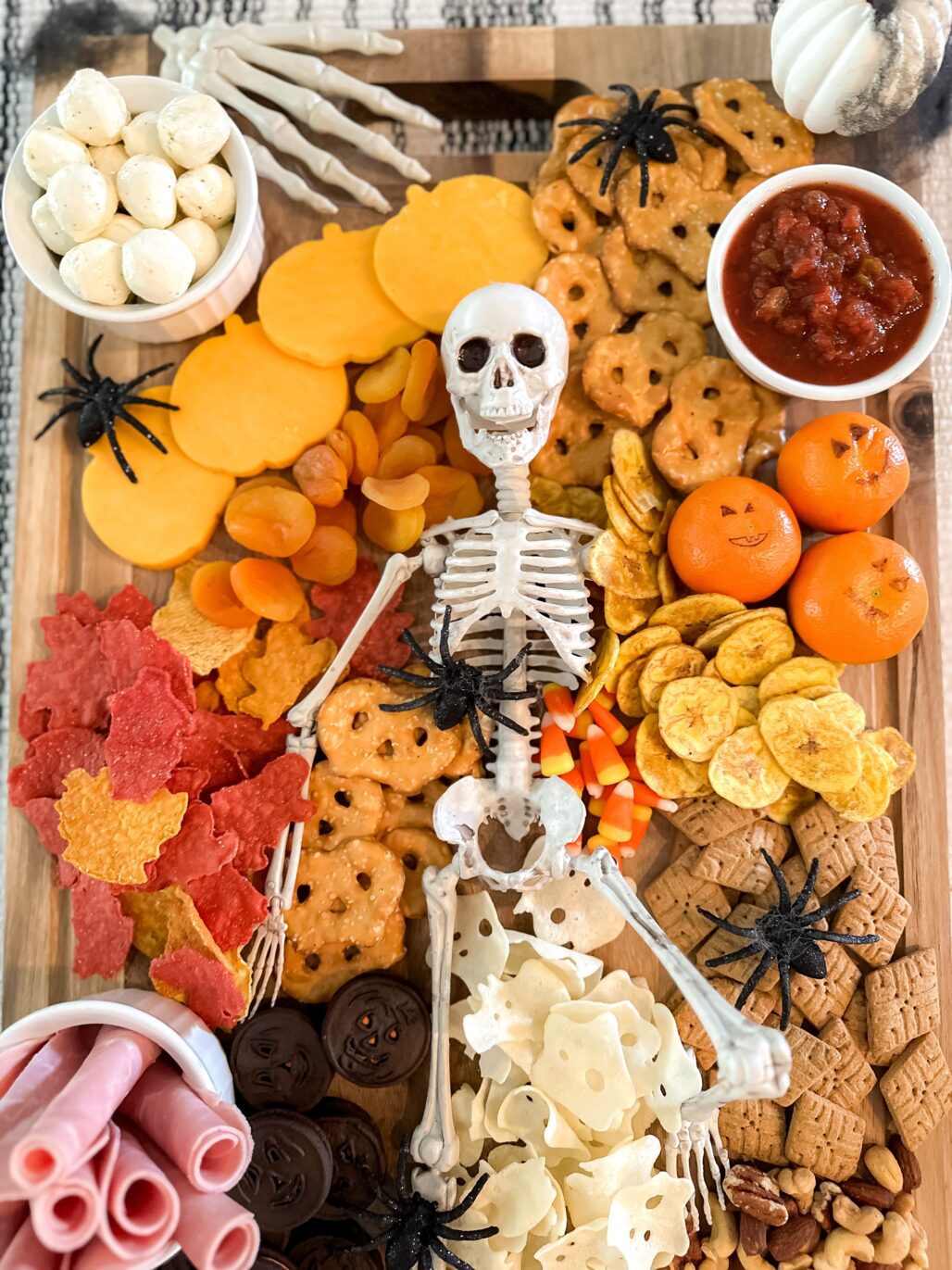 Spooky Skeleton Charcuterie Board