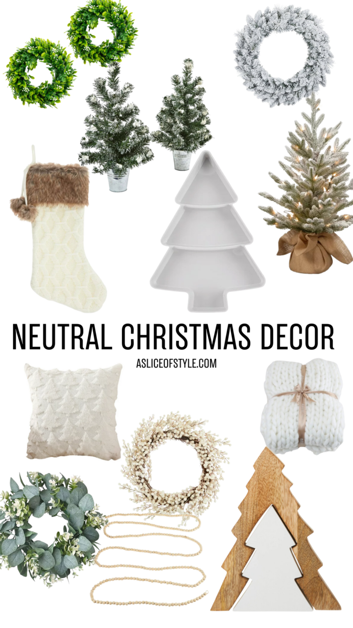 neutral Christmas decor