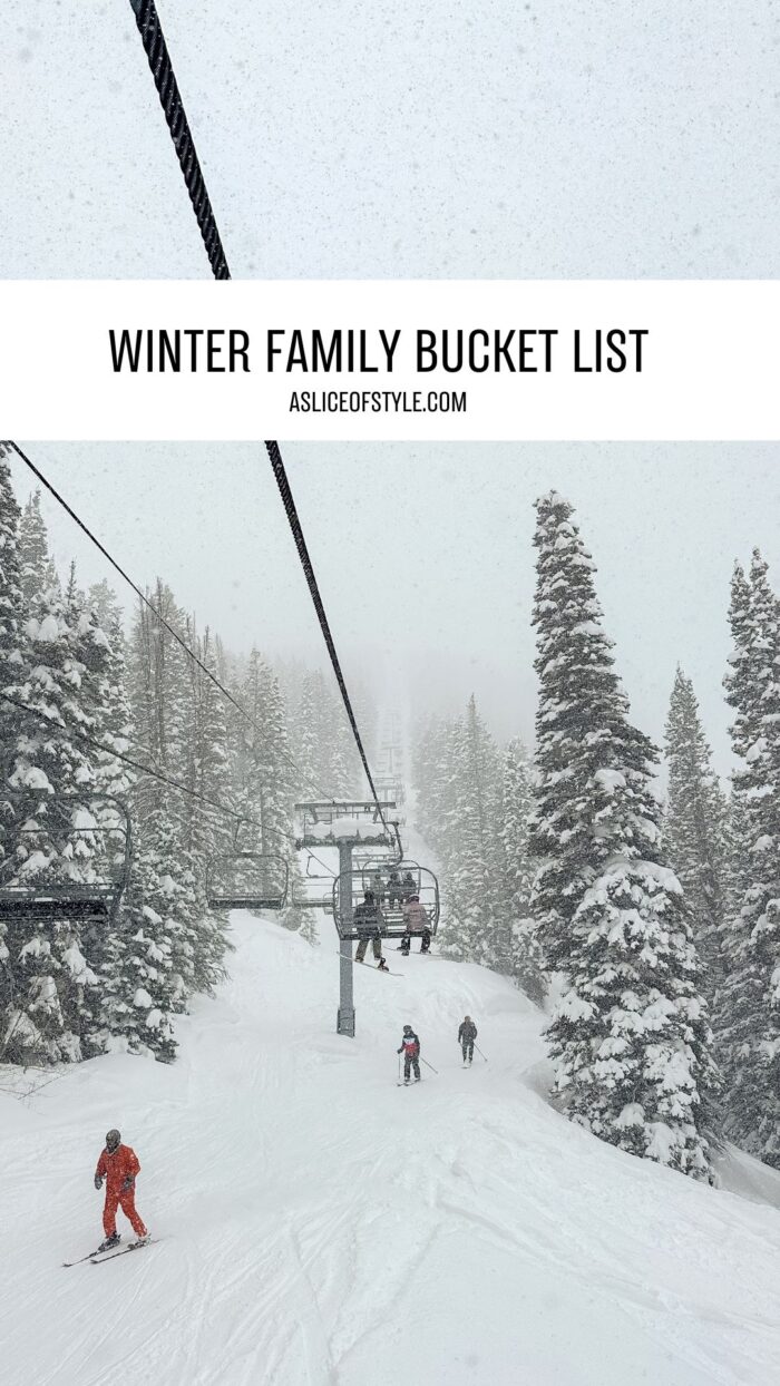 Winter family bucket list