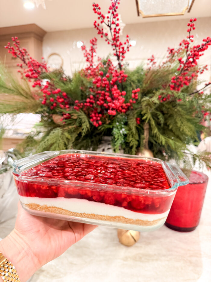 Raspberry pretzel jello salad, good side dishes, jello, Thanksgiving side dish ideas, Christmas eve dinner, desserts, recipes | Raspberry Pretzel Jello Salad Recipe featured by top Utah lifestyle blog, A Slice of Style