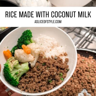 Rice Made with Coconut Milk