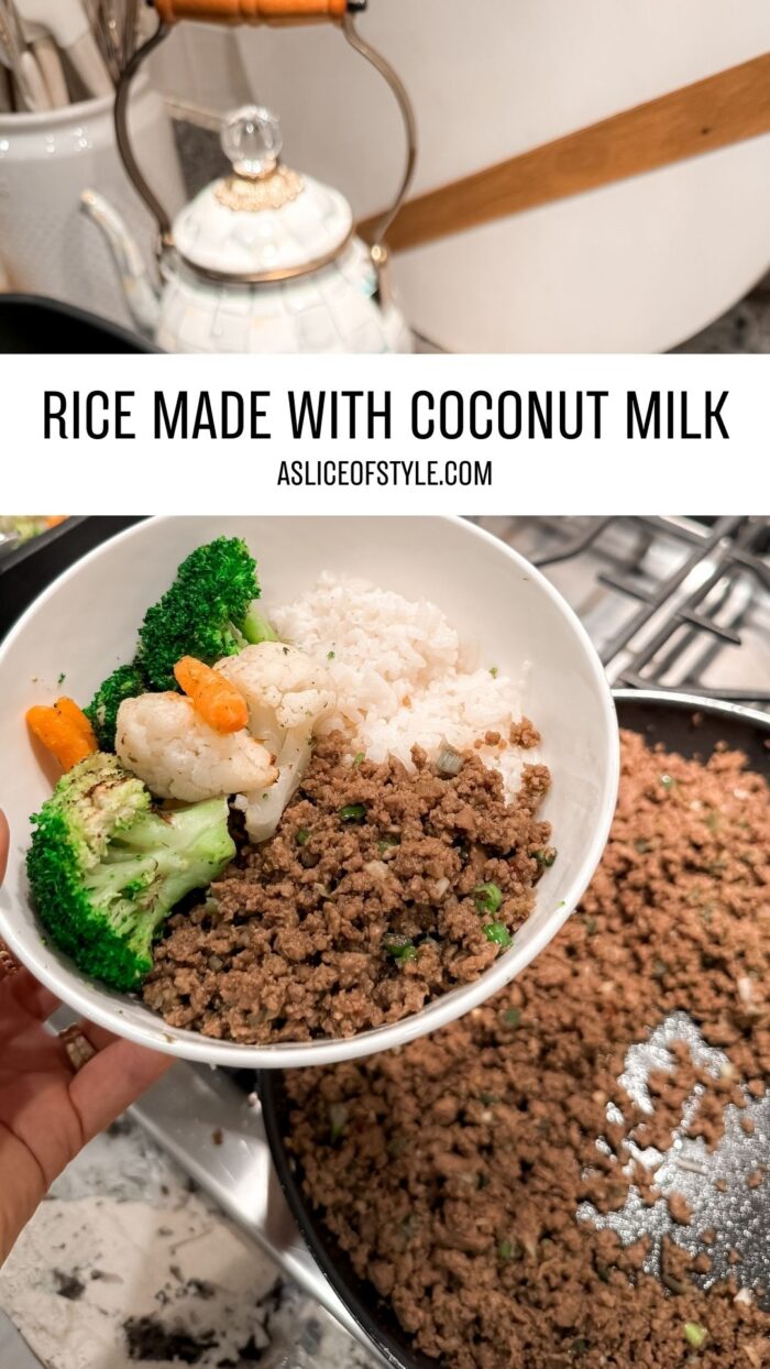rice made with coconut milk