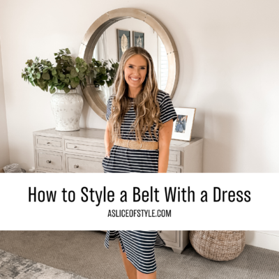 How to Style a Belt with a Dress