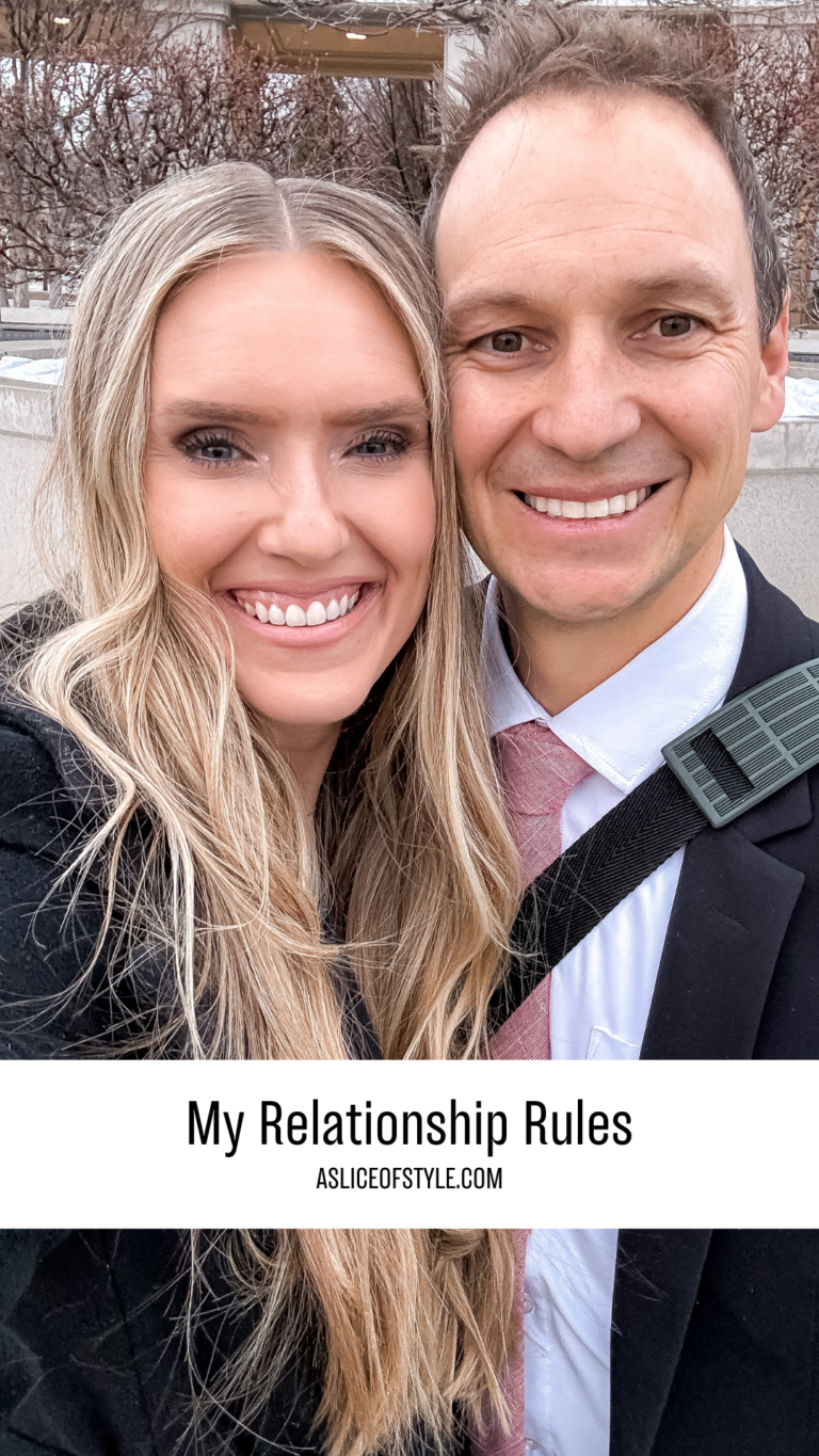 My Relationship Rules | A Slice of Style