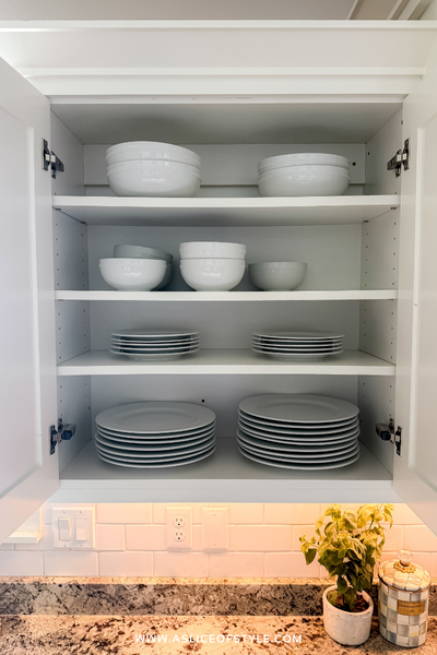 white affordable dishware