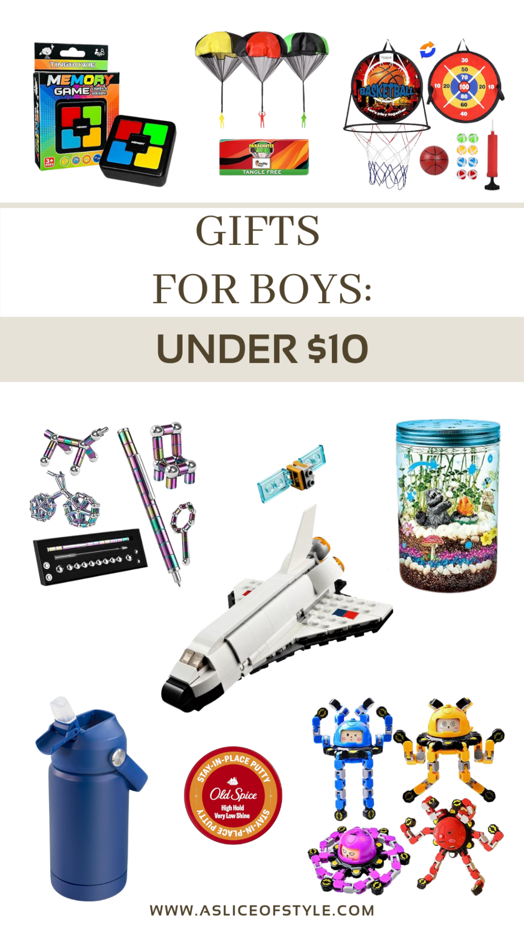 gifts for boys under $10
